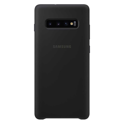 

Чехол (клип-кейс) SAMSUNG Silicone Cover, для Samsung Galaxy S10+, черный [ef-pg975tbegru]