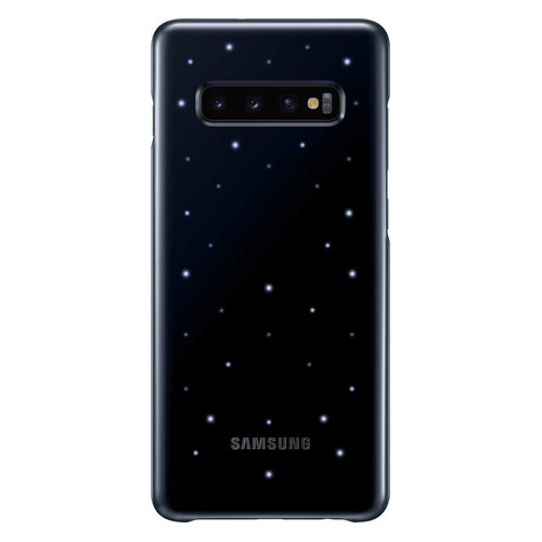 

Чехол (клип-кейс) SAMSUNG LED Cover, для Samsung Galaxy S10+, черный [ef-kg975cbegru]