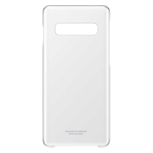 фото Чехол (клип-кейс) samsung clear cover, для samsung galaxy s10, прозрачный [ef-qg973ctegru]