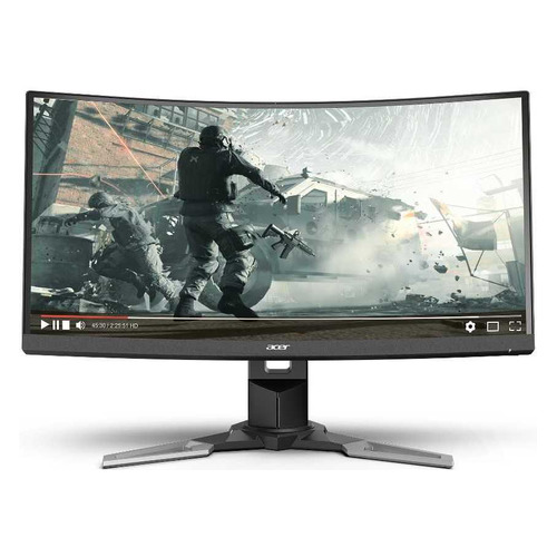 

Монитор игровой ACER XZ321QUbmijpphzx 31.5" черный [um.jx1ee.009], Черный и серебристый/черный