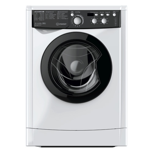 фото Стиральная машина indesit ewsd 51031 bk cis, фронтальная, 5кг, 1000об/мин