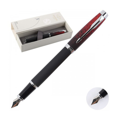 

Ручка перьевая Parker IM SE F320 (2073479) Red Ignite F сталь нержавеющая подар.кор.