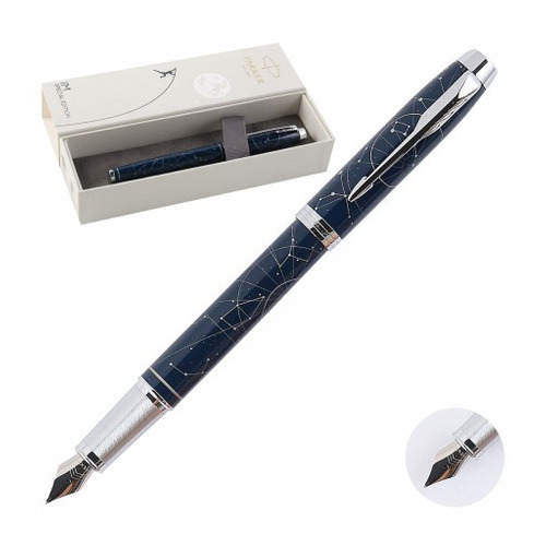 

Ручка перьевая Parker IM Premium SE F325 (2074147) Midnight astral F сталь нержавеющая подар.кор.