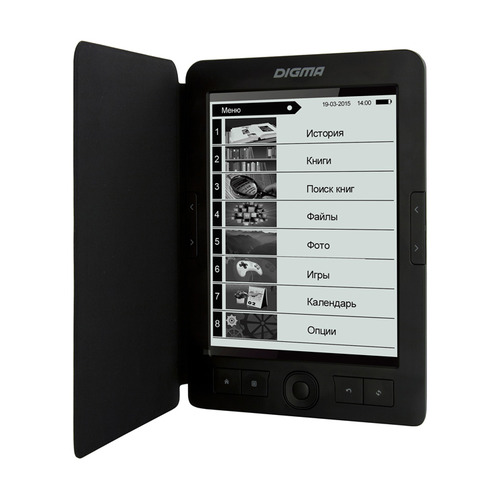 

Электронная книга DIGMA E68B Cover, 6", черный