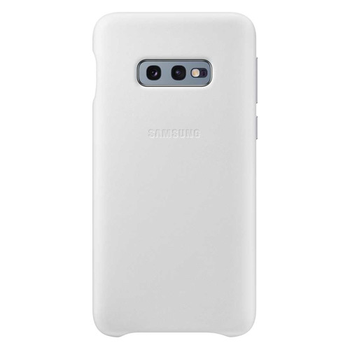 

Чехол (клип-кейс) SAMSUNG Leather Cover, для Samsung Galaxy S10e, белый [ef-vg970lwegru]