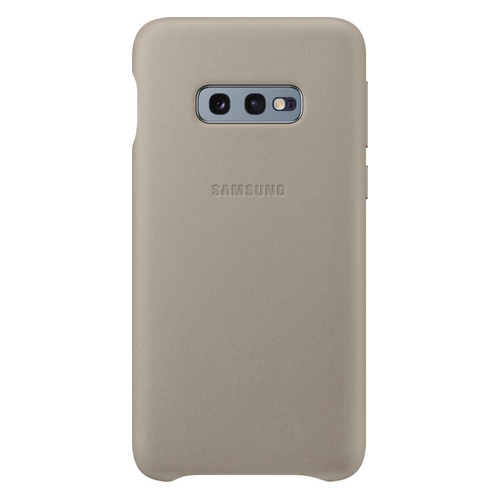 

Чехол (клип-кейс) SAMSUNG Leather Cover, для Samsung Galaxy S10e, серый [ef-vg970ljegru]