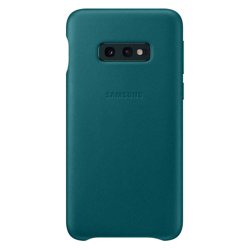 

Чехол (клип-кейс) SAMSUNG Leather Cover, для Samsung Galaxy S10e, зеленый [ef-vg970lgegru]