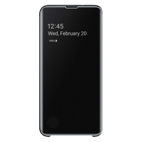 

Чехол (флип-кейс) SAMSUNG Clear View Cover, для Samsung Galaxy S10e, черный [ef-zg970cbegru]