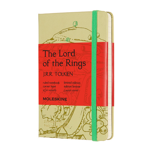 

Блокнот Moleskine LE LORD OF THE RINGS Pocket 90x140мм 192стр. линейка фисташковый Shire