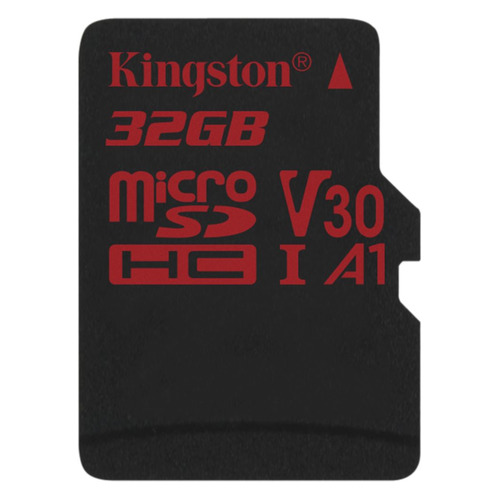 фото Карта памяти microsdhc uhs-i u3 kingston canvas react 32 гб, 100 мб/с, class 10, sdcr/32gbsp, 1 шт.