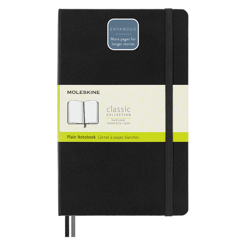 

Блокнот Moleskine CLASSIC EXPENDED Large 130х210мм 400стр. нелинованный твердая обложка черный