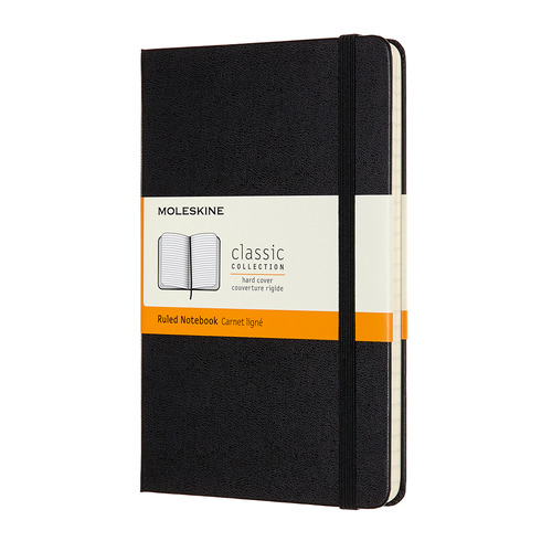 

Упаковка блокнотов MOLESKINE Classic, 240стр, в линейку, твердая обложка, черный [qp050] 6 шт./кор.