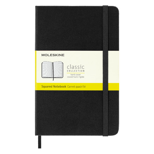 

Упаковка блокнотов MOLESKINE Classic, 240стр, в клеточку, твердая обложка, черный [qp051]