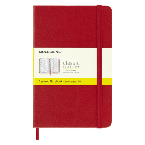 

Упаковка блокнотов MOLESKINE Classic, 240стр, в клеточку, твердая обложка, красный [qp051f2]