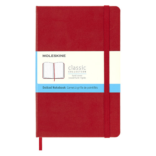 

Блокнот MOLESKINE Classic, 240стр, пунктир, твердая обложка, красный [qp053f2]