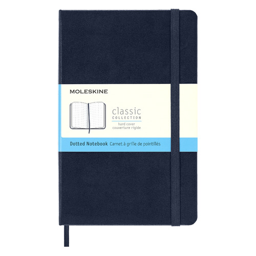 

Упаковка блокнотов MOLESKINE Classic, 240стр, пунктир, твердая обложка, синий [qp053b20]