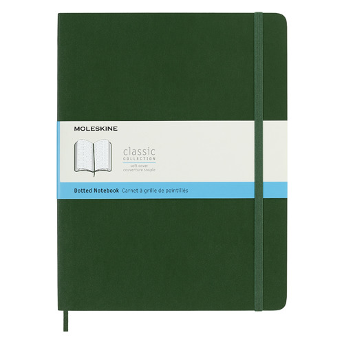 

Блокнот MOLESKINE Classic Soft, 192стр, пунктир, мягкая обложка, зеленый [qp624k15]