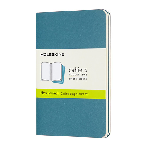 

Упаковка блокнотов MOLESKINE Cahier Journal, 64стр, без разлиновки, голубой [ch013b44] 9 шт./кор.