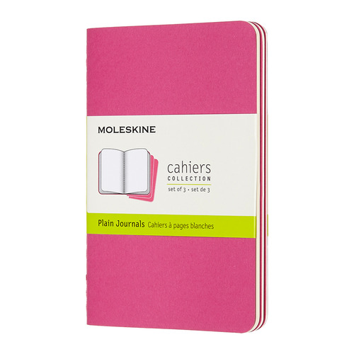 

Упаковка блокнотов MOLESKINE Cahier Journal, 64стр, без разлиновки, розовый неон [ch013d17]