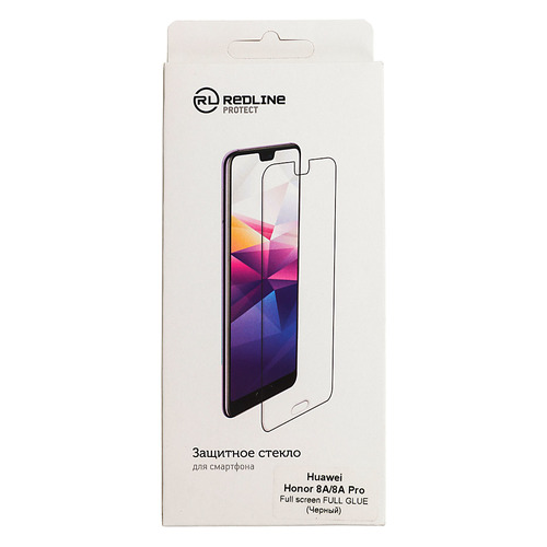 

Защитное стекло для экрана REDLINE для Huawei Honor 8A, 1 шт, черный [ут000017075]