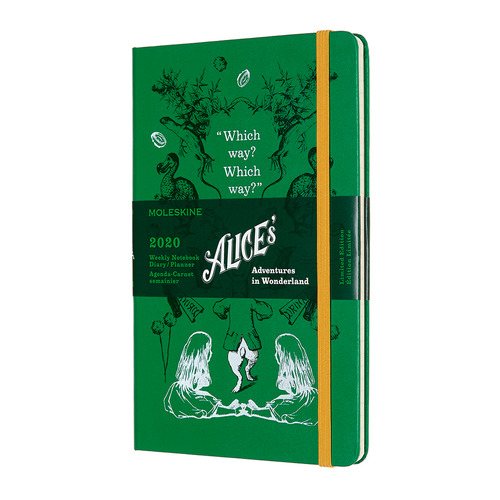 

Еженедельник MOLESKINE Alice in Wonderland WKNT LE, 144стр., зеленый [dal12wn3y20]