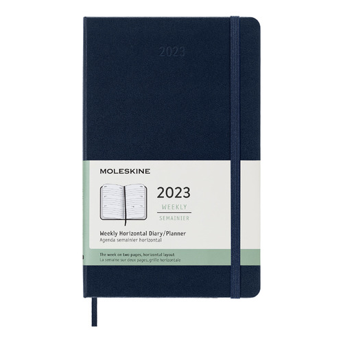 

Еженедельник Moleskine Classic WKLY, 144стр, Синий сапфир, WKLY