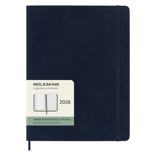 

Еженедельник Moleskine Classic Soft WKNT, 144стр, Синий сапфир, WKNT