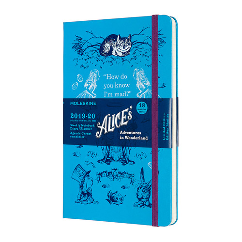 

Еженедельник MOLESKINE Academic Alice WKNT, датированный на 18 месяцев, 208стр., голубой, 1 шт [dal18wn3y20]