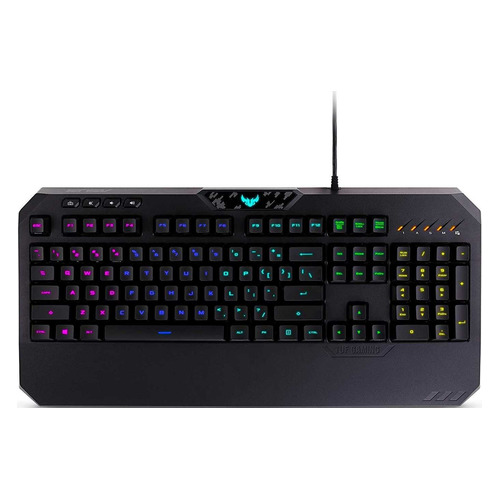 

Клавиатура ASUS TUF Gaming K5, USB, c подставкой для запястий, черный [90mp0130-b0ra00]