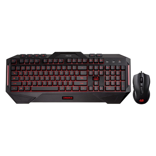 

Комплект (клавиатура+мышь) ASUS Cerberus Combo, USB, проводной, черный [90yh0141-b2ra00], Cerberus Combo