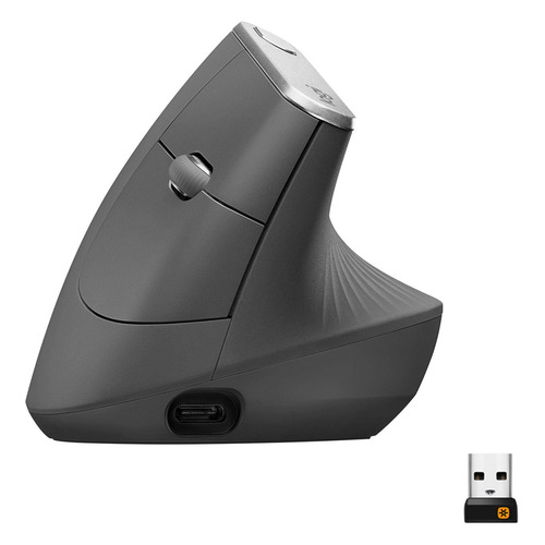 

Мышь Logitech MX Vertical, вертикальная, оптическая, беспроводная, USB, черный [910-005448], MX Vertical