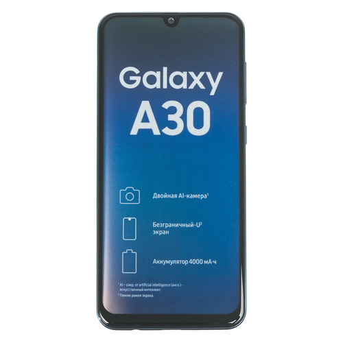 

Смартфон SAMSUNG Galaxy A30 32Gb, SM-A305F, синий