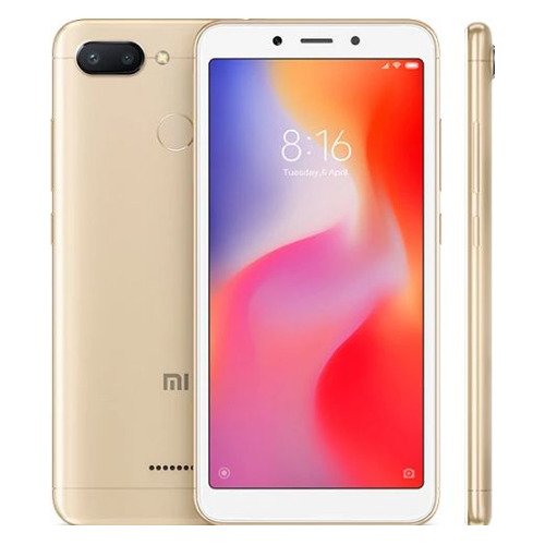 

Смартфон XIAOMI Redmi 6 32Gb, золотистый