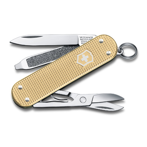 

Складной нож VICTORINOX Alox Classic, 5 функций, 58мм, золотистый, Alox Classic