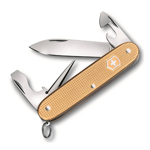 фото Складной нож victorinox alox pioneer, 8 функций, 91мм, золотистый