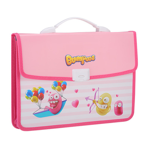 

Папка-портфель Deli Bumpees EZ60002PINK 2 отдел. A4 полипропилен розовый