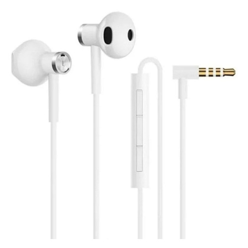 фото Наушники с микрофоном xiaomi mi dual driver earphones, 3.5 мм, вкладыши, белый [zbw4406ty]