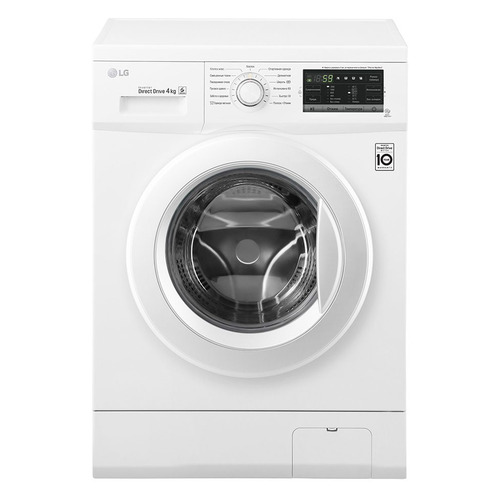 

Стиральная машина LG FH0G6SD0, фронтальная, Белый