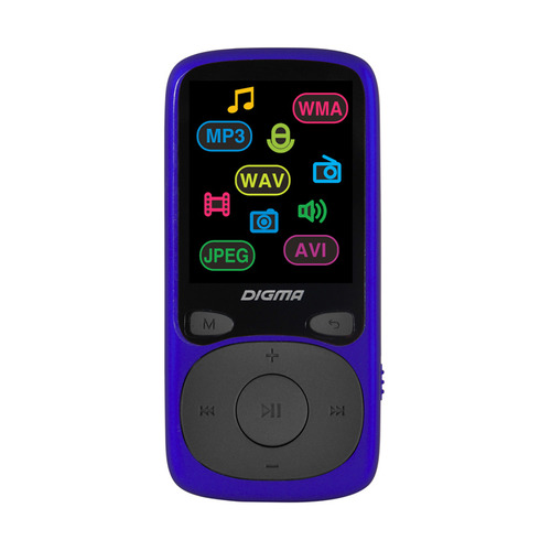

MP3 плеер Digma B4 flash 8ГБ синий, B4