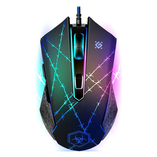 

Мышь Defender Forced GM-020L, игровая, оптическая, проводная, USB, черный [52020], Forced GM-020L