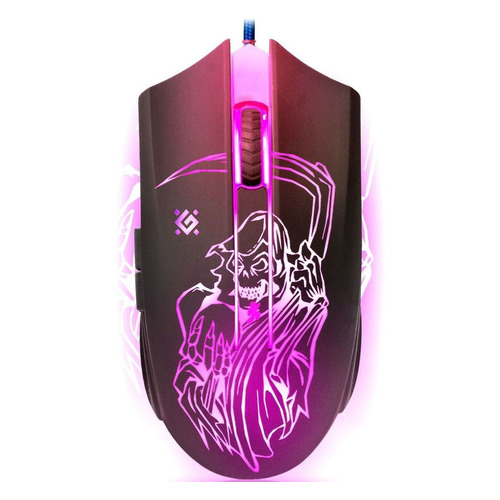 

Мышь Defender Ghost GM-190L, игровая, оптическая, проводная, USB, черный [52190], Ghost GM-190L