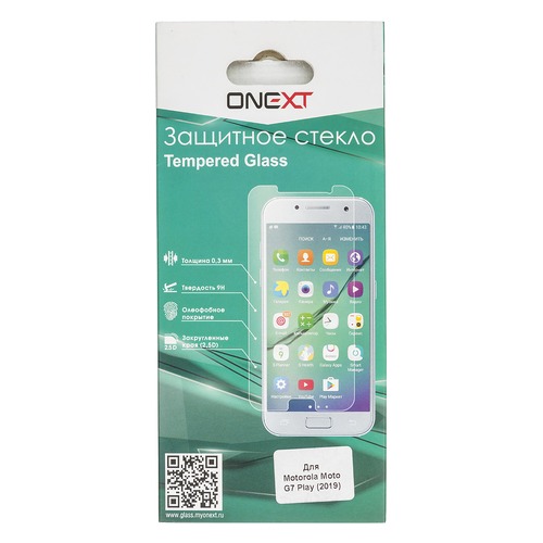 

Защитное стекло для экрана ONEXT для Motorola G7 Play, 1 шт, прозрачный [42178]