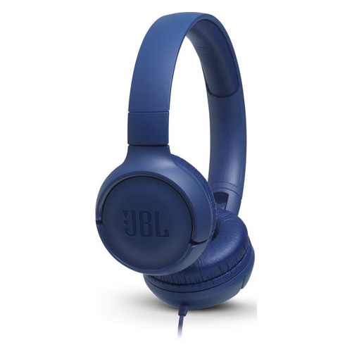 фото Наушники с микрофоном jbl t500, 3.5 мм, накладные, синий [jblt500blu]