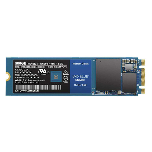 

SSD накопитель WD Blue WDS500G1B0C 500Гб, M.2 2280, PCI-E x2, NVMe