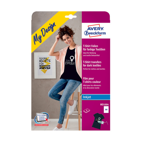 

Пленка Avery Zweckform MD1003 A4/196г/м2/4л./белый самоклей. для струйной печати, MD1003