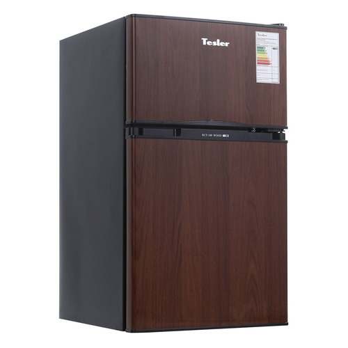 фото Холодильник tesler rct-100, двухкамерный, коричневый
