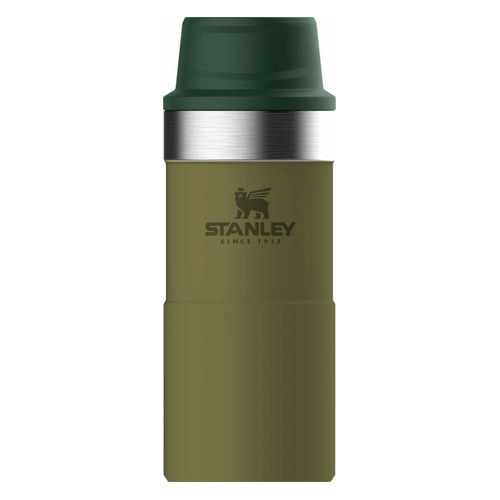 фото Термокружка stanley the trigger-action travel mug, 0.35л, оливковый