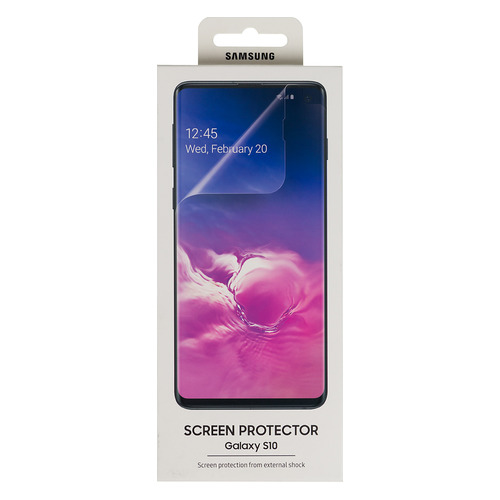 

Защитная пленка для экрана SAMSUNG ET-FG973CTEGRU для Samsung Galaxy S10, прозрачная, 2 шт