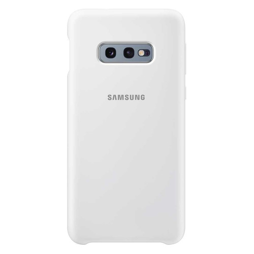 

Чехол (клип-кейс) SAMSUNG Silicone Cover, для Samsung Galaxy S10e, белый [ef-pg970twegru]
