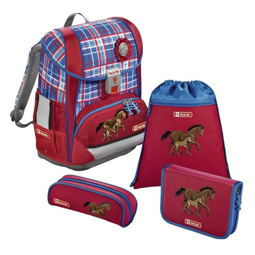

Ранец Step By Step Light2 Horse Family розовый/голубой 4 предмета